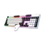 Ant Esports KM1610 Gaming Keyboard & Mouse Combo – RGB Backlit 104-Key Keyboard with 7-Color LED Mouse | White Edition for PC, Laptop, PS4, Xbox & Mac